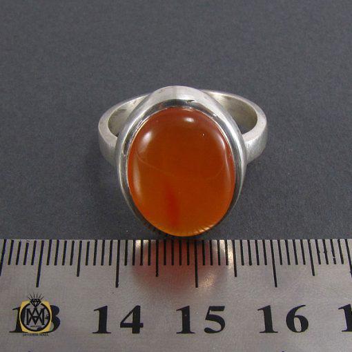 انگشتر عقیق یمن حکاکی شرف الشمس مردانه - کد 8070 - تصویر 4