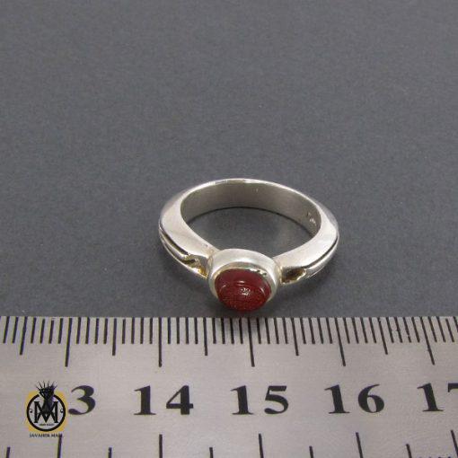 4 انگشتر عقیق یمن مردانه با حکاکی و من یتق الله مردانه - کد 8123 - تصویر 4