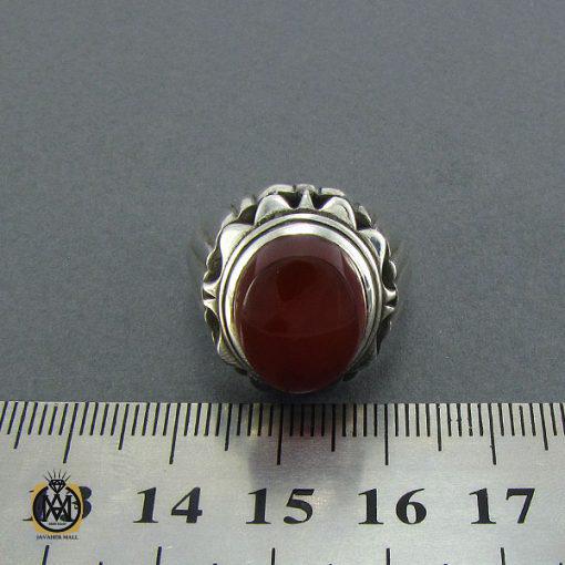 انگشتر عقیق یمن مردانه - کد 8155 - تصویر 4