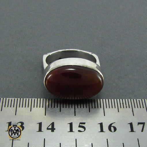 انگشتر عقیق یمن مردانه - کد 8165 - تصویر 4