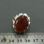 انگشتر عقیق یمن مردانه - کد 8166 - تصویر 4