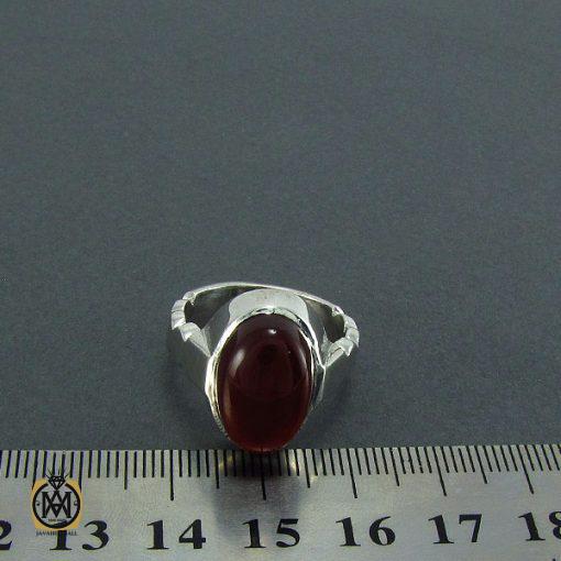 4 انگشتر عقیق یمن مردانه دست ساز - کد 8169 - تصویر 4