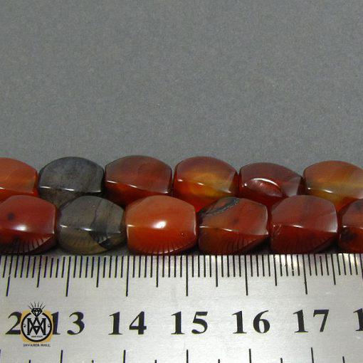 تسبیح عقیق سلیمانی 33 دانه تراش ممتاز -کد 4042 - تصویر 4