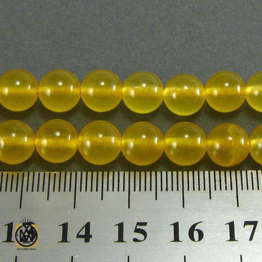 تسبیح جید زرد شرف الشمس 101 دانه - کد 4059 - تصویر 4