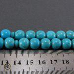 تسبیح فیروزه تبتی 33 دانه گرد - کد 4032 - تصویر 4