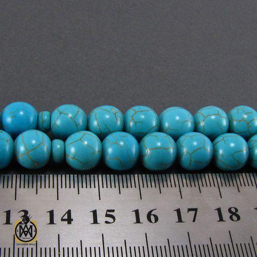 تسبیح فیروزه تبتی 33 دانه گرد - کد 4032 - تصویر 4