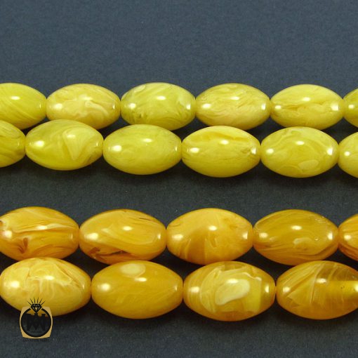 4 تسبیح کهربای پودری 33 دانه - کد 4077 - تصویر 5