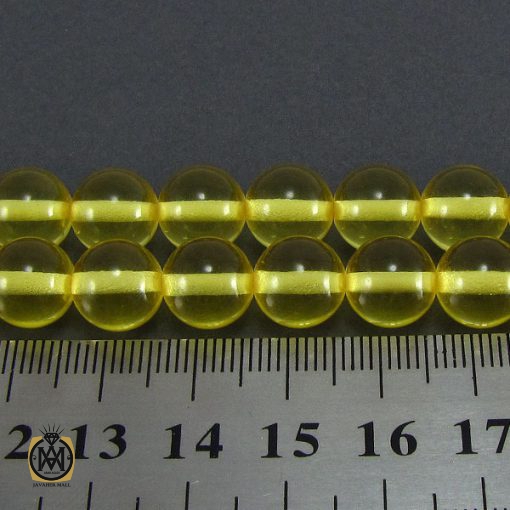 تسبیح کهربای پودری 33 دانه شفاف- کد 4079 - تصویر 4