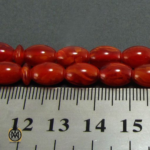 تسبیح کهربای پودری 33 دانه هلی - کد 4089 - تصویر 4