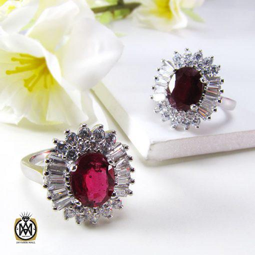 انگشتر یاقوت سرخ طرح رها زنانه -کد 2006 - تصویر 2