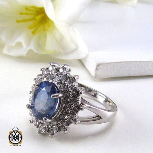 انگشتر یاقوت کبود طرح رها زنانه -کد 2007 - تصویر 4