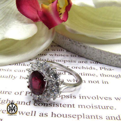 4 انگشتر یاقوت سرخ طرح آرزو زنانه -کد 2011 - تصویر 2