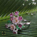 انگشتر تورمالین، کوارتز و صدف طرح ترنم زنانه -کد 2022 - تصویر 4