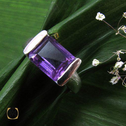 انگشتر آمتیست زنانه طرح کیانا - کد 2031 - تصویر 4