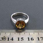 انگشتر سیترین زنانه طرح نیکو - کد 2047 - تصویر 6