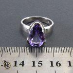 انگشتر آمتیست زنانه طرح تبسم– کد 2054 - تصویر 6
