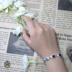 دستبند یاقوت و زمرد زنانه – کد 1006 - تصویر 3