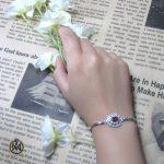 دستبند یاقوت سرخ زنانه – کد 1009 - تصویر 5