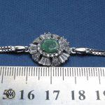 5 دستبند نقره زمرد زنانه – کد 1018 - تصویر 4