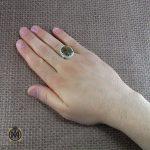 انگشتر کهربا بولونی لهستان مردانه اصل و معدنی - کد 8048 - تصویر 5