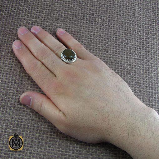 انگشتر کهربا مردانه - 8051 - تصویر 5