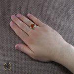 انگشتر عقیق یمن اصل مردانه - کد 8059 - تصویر 5