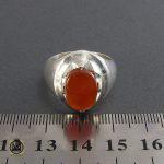 انگشتر عقیق یمن حکاکی شرف الشمس مردانه - کد 8073 - تصویر 5