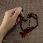 تسبیح عقیق سلیمانی 33 دانه هلی - کد 4045 - تصویر 4