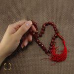 5 تسبیح عقیق قرمز 33 دانه تراش ممتاز -کد 4043 - تصویر 5