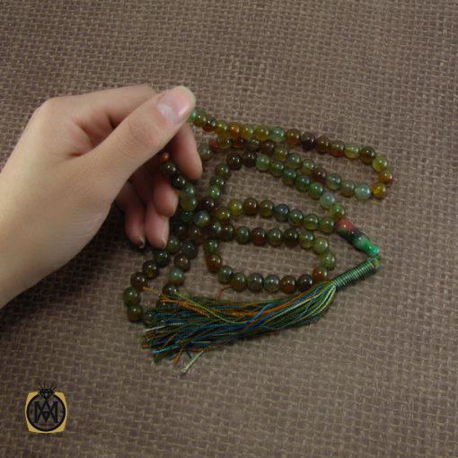 5 تسبیح عقیق خوش رنگ 101 دانه - کد 4053 - تصویر 5