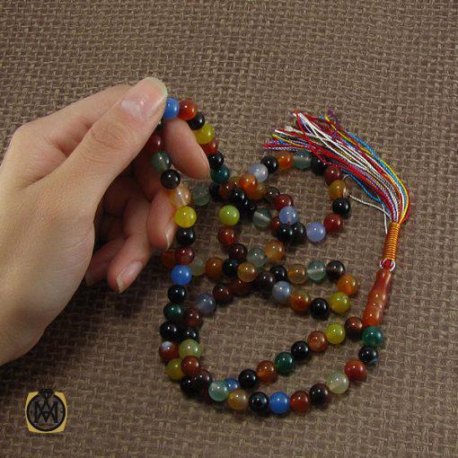 تسبیح عقیق ام البنین درشت 101 دانه - کد 4060 - تصویر 5