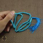 تسبیح فیروزه تبتی 101 دانه - کد 4051 - تصویر 5