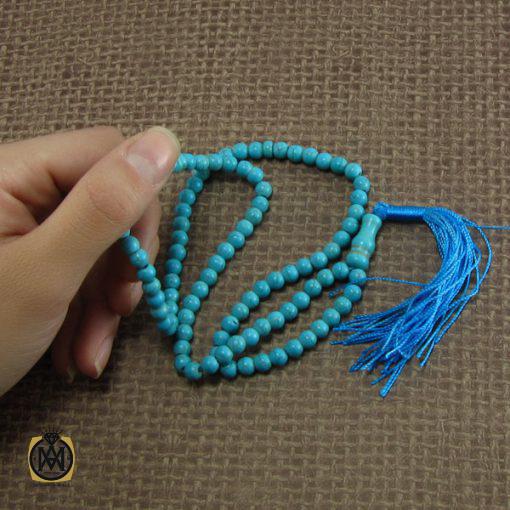 تسبیح فیروزه تبتی 101 دانه - کد 4051 - تصویر 5