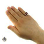 انگشتر عقیق یمن مردانه - کد 8151 - تصویر 5