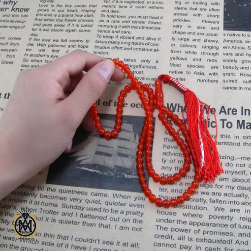 تسبیح کهربای پودری 101 دانه - کد 4069 - تصویر 5