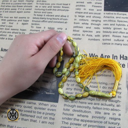 تسبیح کهربای پودری 33 دانه هلی - کد 4073 - تصویر 5