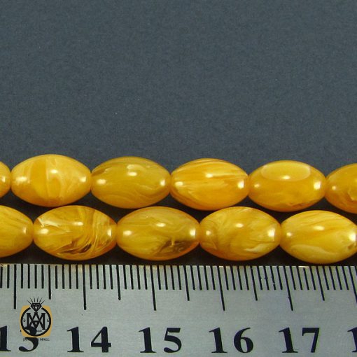 5 تسبیح کهربای پودری 33 دانه - کد 4077 - تصویر 4