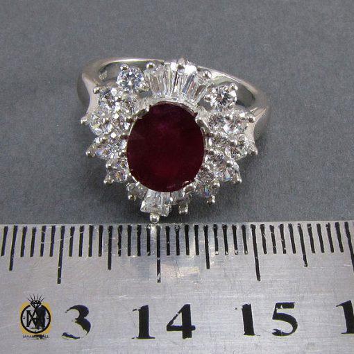 5 انگشتر یاقوت سرخ طرح آرزو زنانه -کد 2011 - تصویر 4