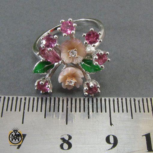 انگشتر تورمالین، کوارتز و صدف طرح ترنم زنانه -کد 2022 - تصویر 5