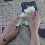 انگشتر سیترین اصل و معدنی زنانه طرح ماهک - کد 2049 - تصویر 3