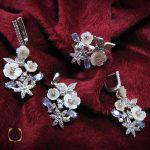 6 سرویس تانزانایت، کوارتز و صدف طرح مهشید زنانه - کد 7037 - تصویر 6