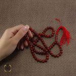 تسبیح عقیق درشت قرمز 101 دانه - کد 4055 - تصویر 6