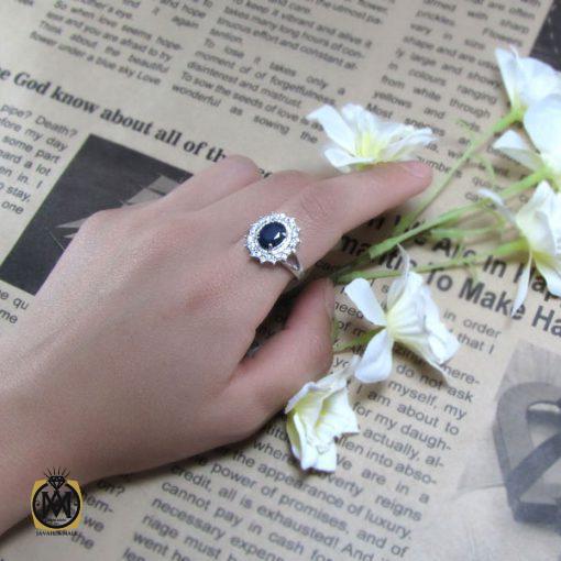 انگشتر یاقوت کبود طرح رها زنانه -کد 2007 - تصویر 6