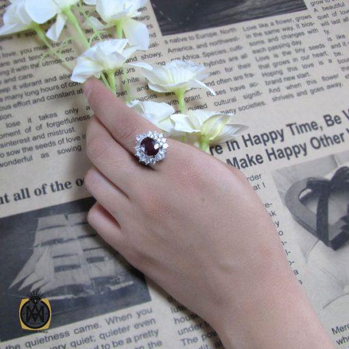 6 انگشتر یاقوت سرخ طرح آرزو زنانه -کد 2011 - تصویر 3