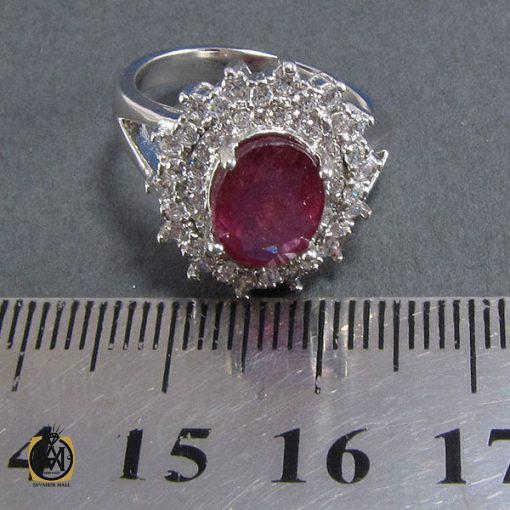 انگشتر یاقوت سرخ طرح مینا زنانه -کد 2016 - تصویر 5