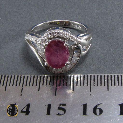 6 انگشتر یاقوت سرخ طرح النا زنانه -کد 2018 - تصویر 5