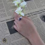 انگشتر آمتیست زنانه طرح نیکا - کد 2037 - تصویر 3