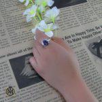 6 انگشتر آمتیست زنانه طرح هلما - کد 2040 - تصویر 3