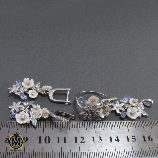 7 سرویس تانزانایت، کوارتز و صدف طرح مهشید زنانه - کد 7037 - تصویر 7