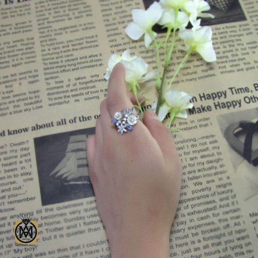 8 سرویس تانزانایت، کوارتز و صدف طرح مهشید زنانه - کد 7037 - تصویر 8